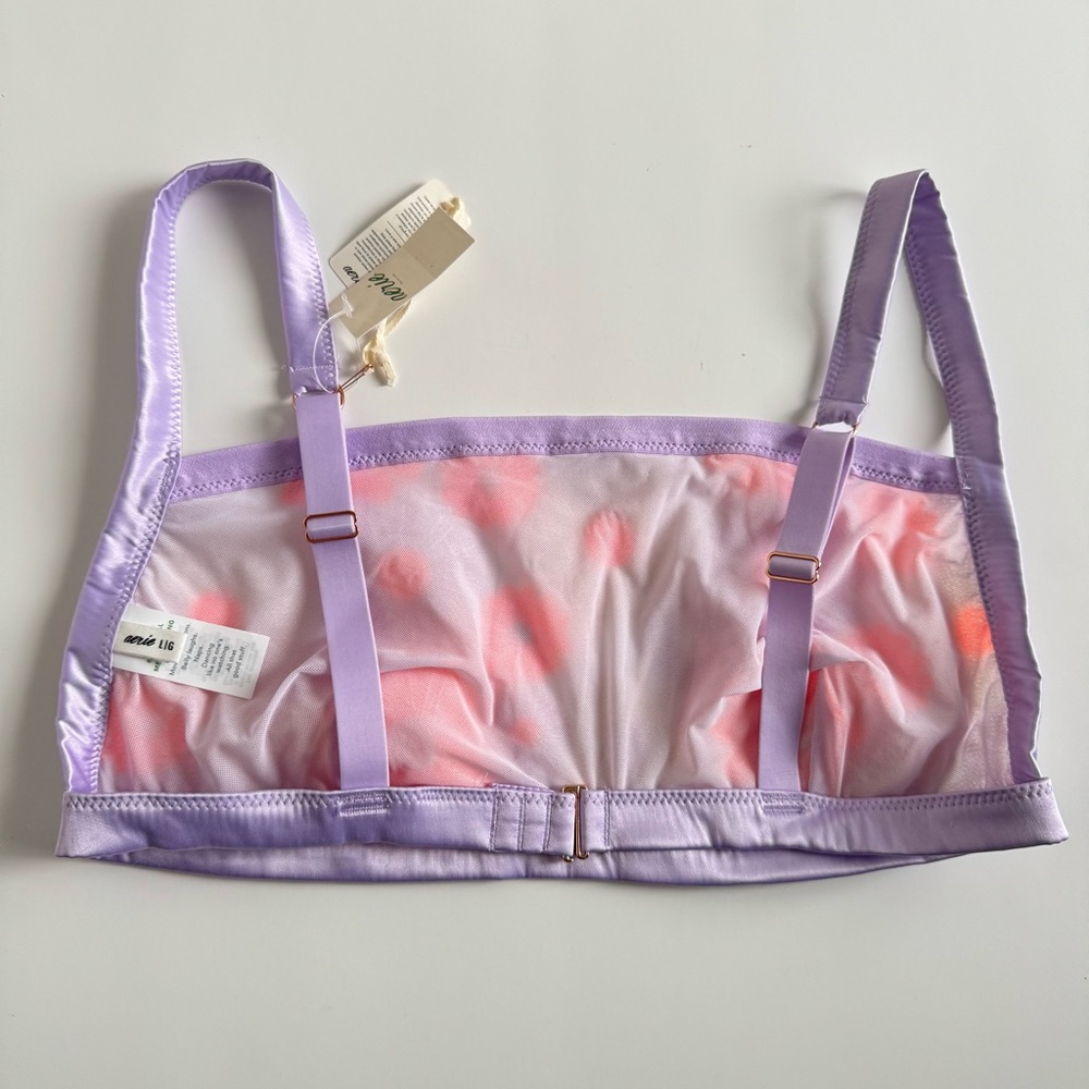 Aerie Sequin Floral Embroidery Bandeau. Size: L. NWT! - Picture 9 of 10